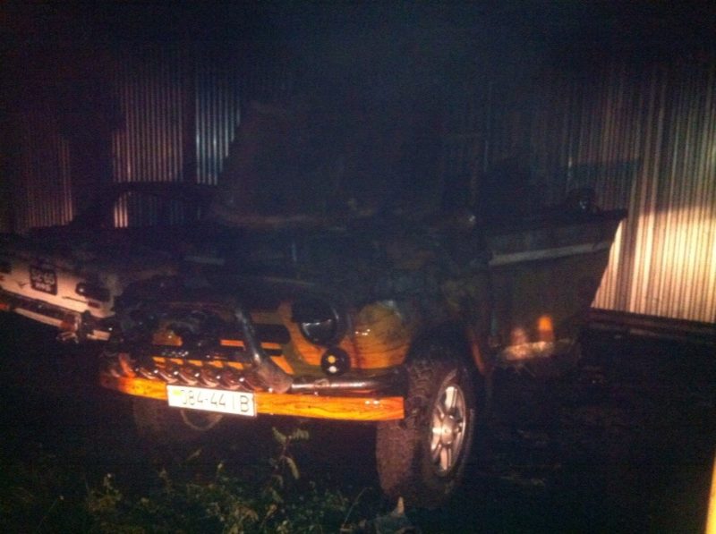 У Калуші спалили три автомобілі активіста самооборони