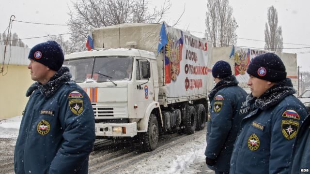 Російський «гумконвой» без контролю українських прикордонників прибув до Луганська і Донецька