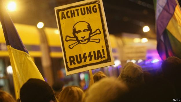 В Угорщині протестували напередодні візиту Путіна (фото)