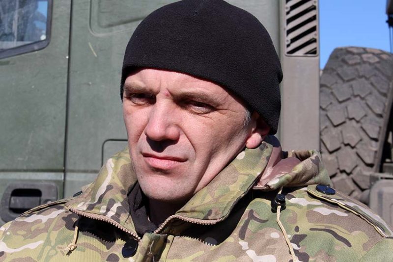 Боєць із Прикарпаття «Долина» піднімав прапор над Донецьким аеропортом