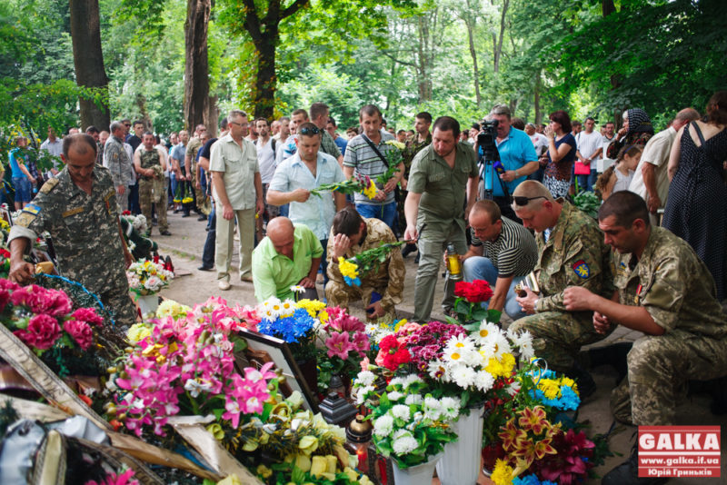 Франківці вшанували пам’ять загиблого в АТО Юрія Барана (ФОТО)