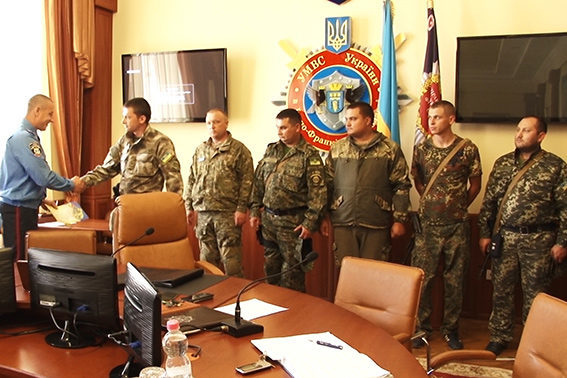 Прикарпатські міліціонери повернулися з зони АТО (ФОТО)