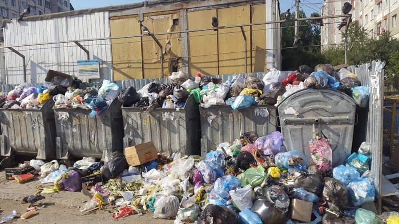 Щоб змусити комунальників навести лад з сміттєвим майданчиком в центрі міста, мешканці створили петицію до міської влади