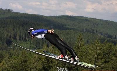 На Прикарпатті відбувся Чемпіонат України зі стрибків на лижах з трампліну
