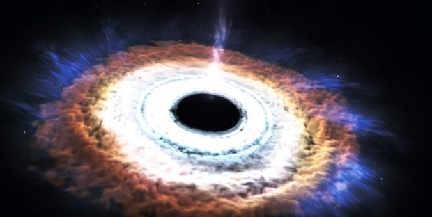 NASA‬ показало як чорна діра знищує зірку (ВІДЕО)