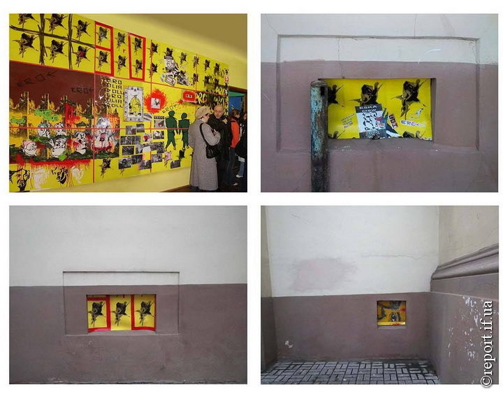 Роботами франківського художника позатуляли дірки в будівлі музею – митець обурений (ФОТО, ВІДЕО)