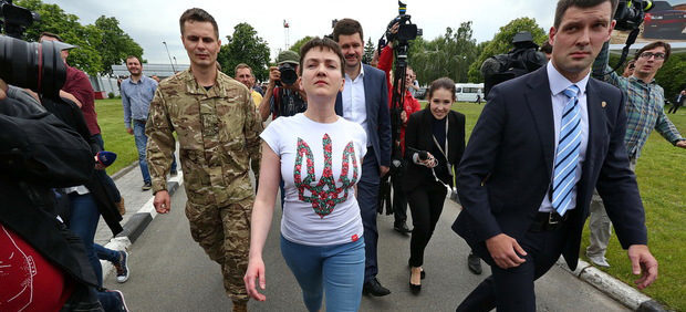 Надія Савченко приїхала на Прикарпаття