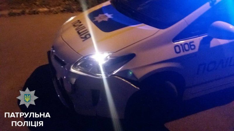 У Франківську п’яний втікач на авто розбив машину патрульної поліції (ФОТОФАКТ)