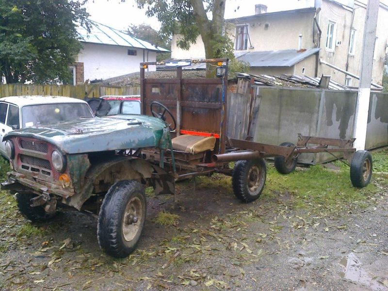 Косівська поліція виявила саморобний автомобіль для крадіжки лісу (ФОТОФАКТ)