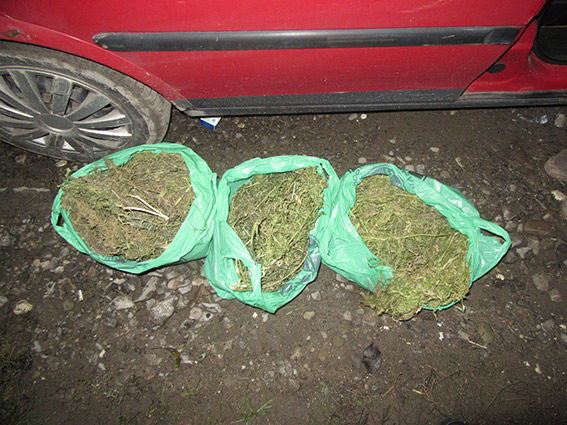 Поліціянти виявили в автівці п’яного прикарпатця майже півтори кілограма марихуани (ФОТО)