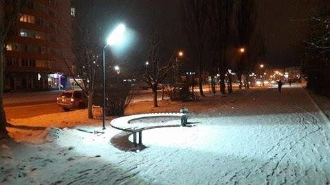 На Каскаді освітили прогулянкову зону (ФОТО)