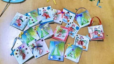 У Франківську онкохворі діти робили новорічні листівки (ФОТО)