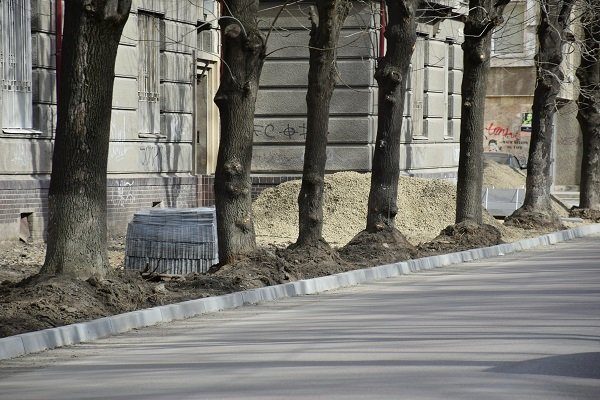 У Франківську продовжують облаштовувати доріжки та зелені зони (ФОТО)