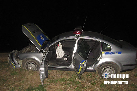У Коломиї п’яний водій врізався у поліцейську машину (ФОТО, ВІДЕО)