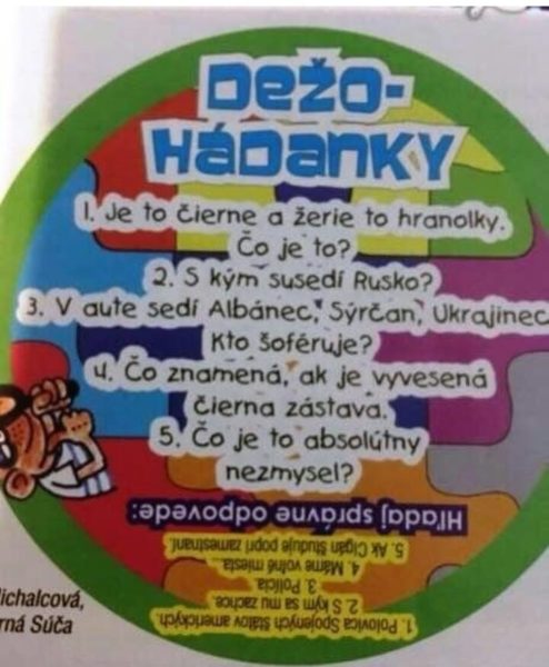 Дитячий словацький журнал надрукував загадки з ксенофобськими жартами про українців