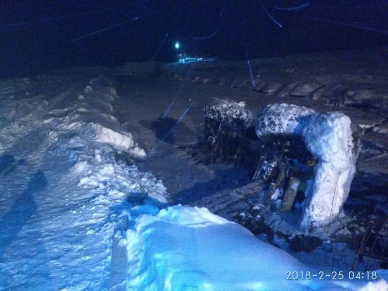У Надвірній загинув водій внаслідок перекидання екскаватора: подробиці аварії (ФОТО)