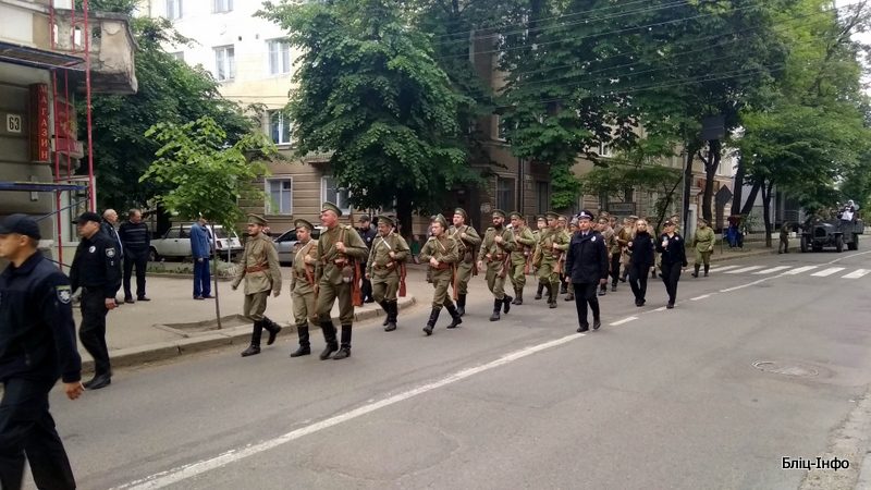 Середмістям Франківська пройшов Марш Слави Січових Стрільців (ФОТО, ВІДЕО)