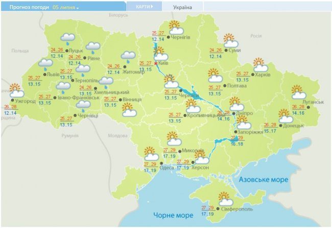 На Західну Україну знову насуваються дощі