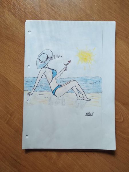 Дівчинка з Косівщини, яка перенесла інсульт, продає малюнки, щоб зібрати на лікування
