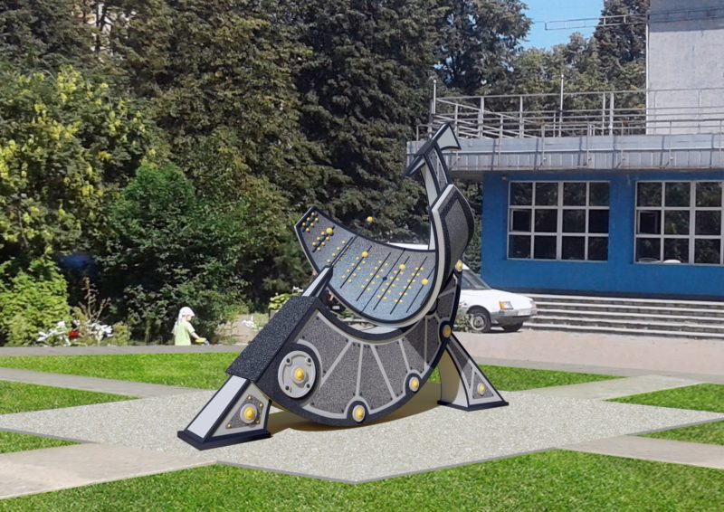 Франківцям показали проект сонячного годинника, який хочуть встановити у центрі міста (ФОТО)